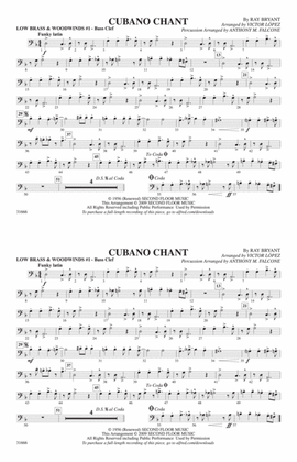 Cubano Chant: Low Brass & Woodwinds #1 - Bass Clef