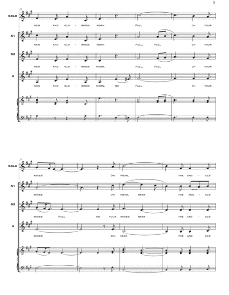 O Holy Night (as performed by Straight No Chaser) - SSA SSA scores gallery preview page 6