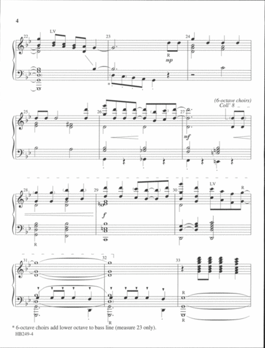 Joshua Fit the Battle of Jericho - Kinyon 5-Octaves scores gallery preview page 4