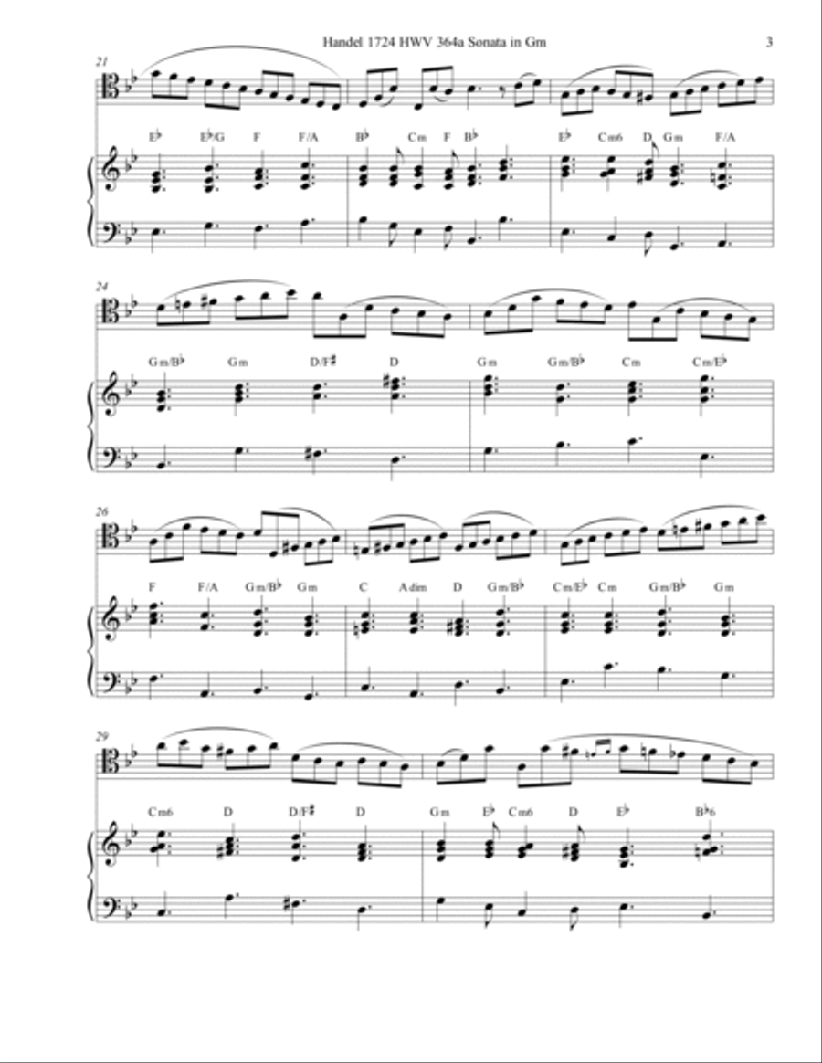 Handel's Gigue or Tarantela For Bassoon Solo Bassoon Solo scores gallery preview page 3
