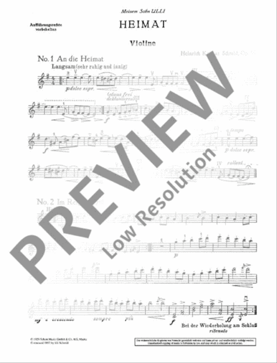 Heimat Violin Solo scores gallery preview page 18