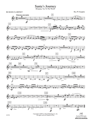 Santa's Journey (Bringing "Joy to the World"): B-flat Bass Clarinet
