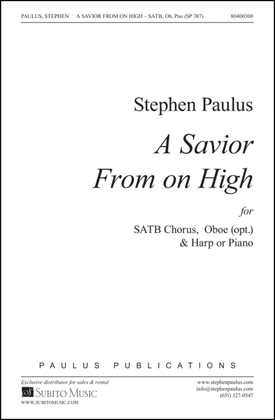 Book cover for Savior From On High, A