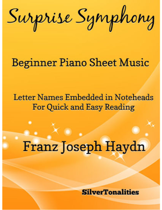 Book cover for Surprise Symphony Beginner Piano Sheet Music