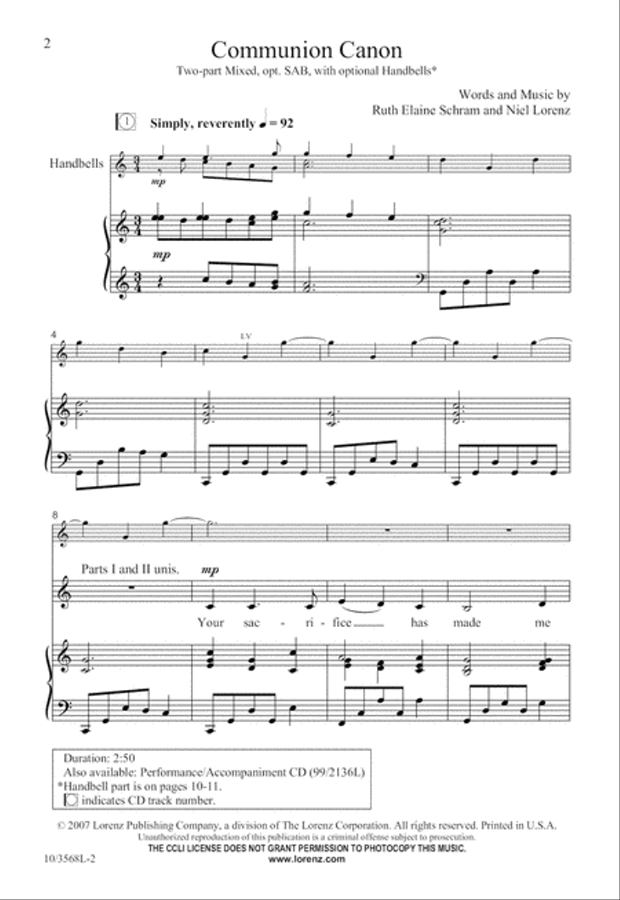 Communion Canon 3-Part scores gallery preview page 3
