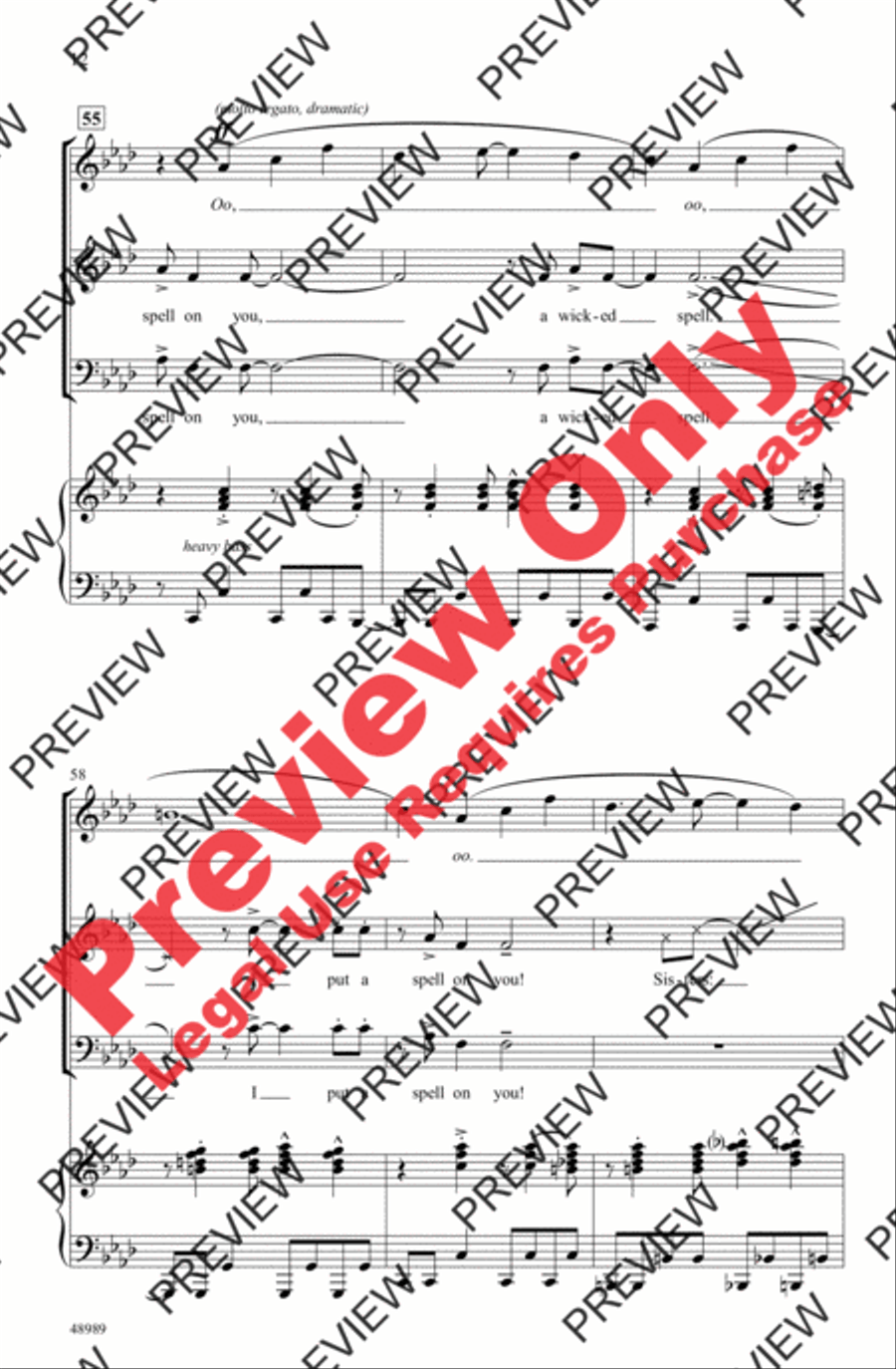 I Put a Spell on You 3-Part scores gallery preview page 12