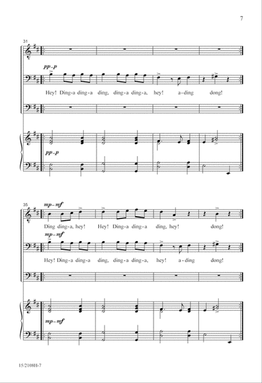 Throw Open Your Shutters! 3-Part scores gallery preview page 7