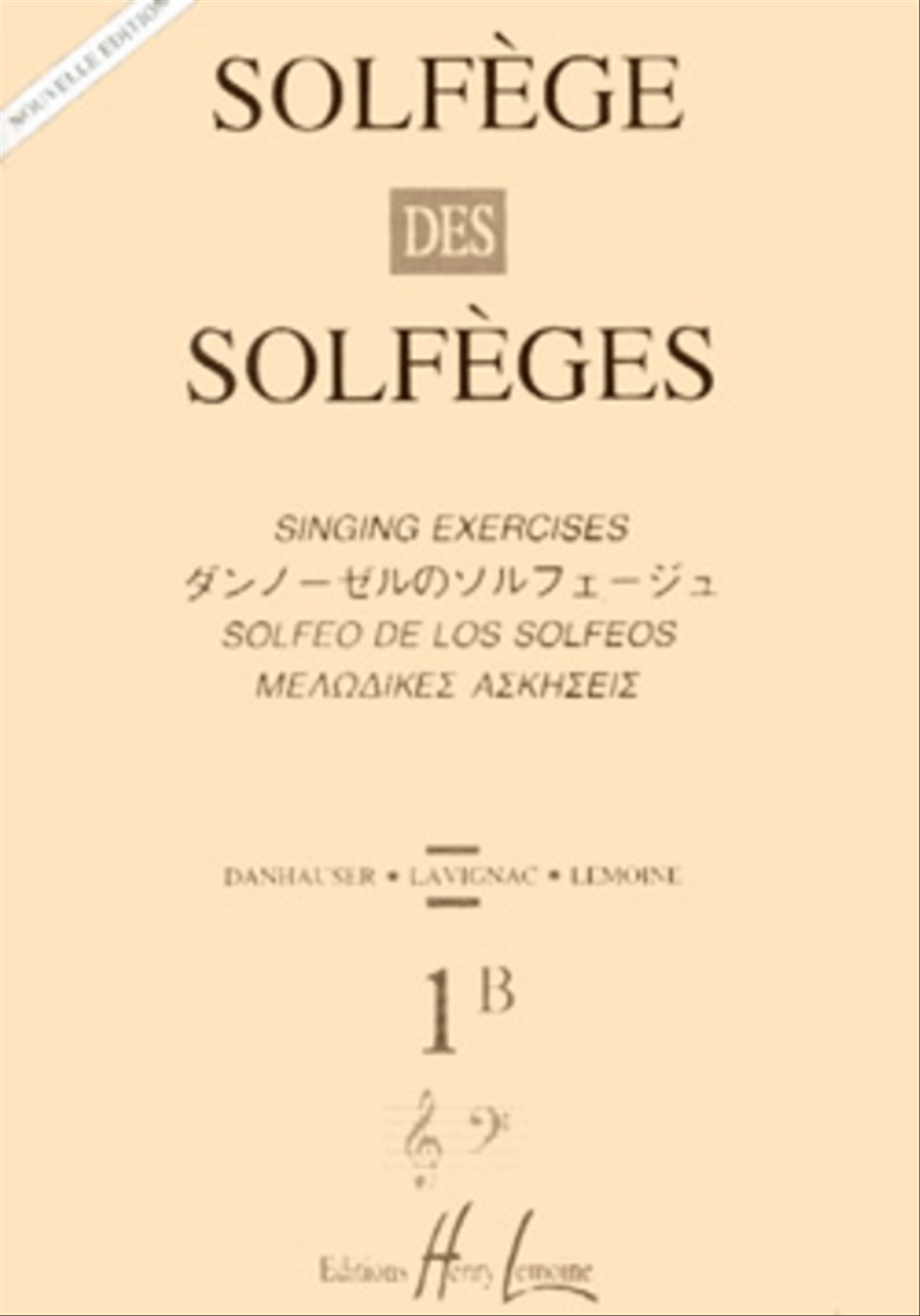 Solfege des Solfeges - Volume 1B sans accompagnement Score scores gallery preview page 1