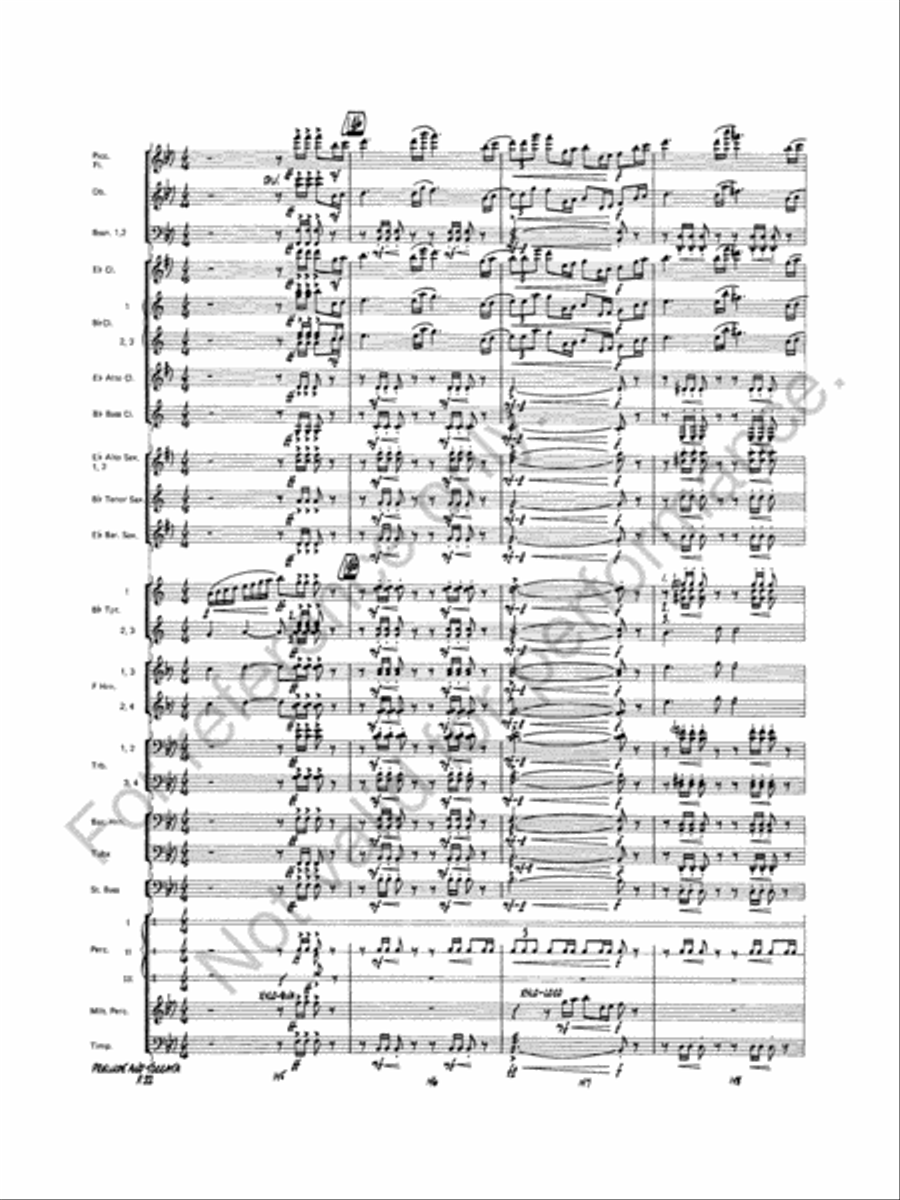 Prelude And Toccata Concert Band scores gallery preview page 33