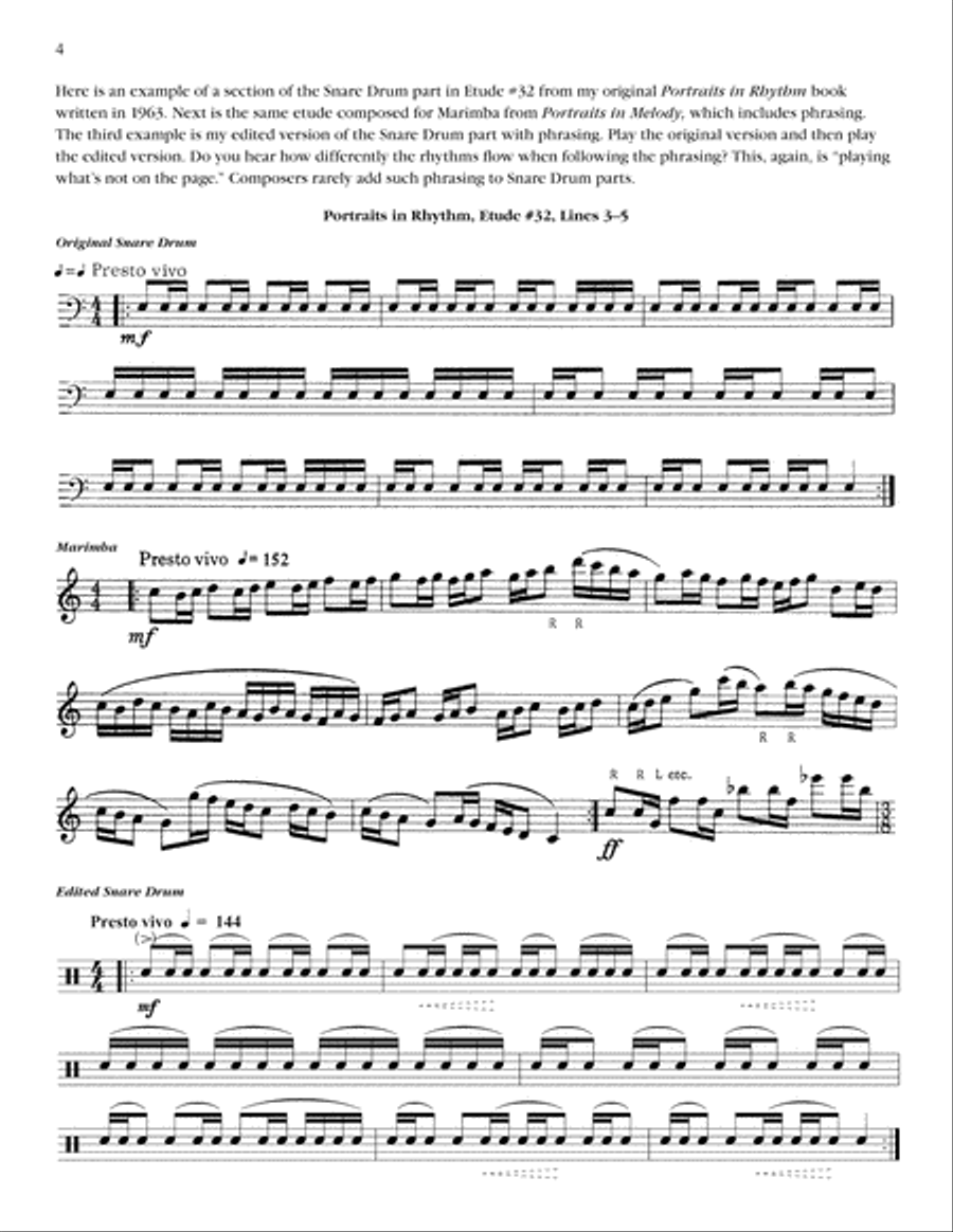 Portraits in Rhythm: Advanced Edition Percussion Ensemble scores gallery preview page 4