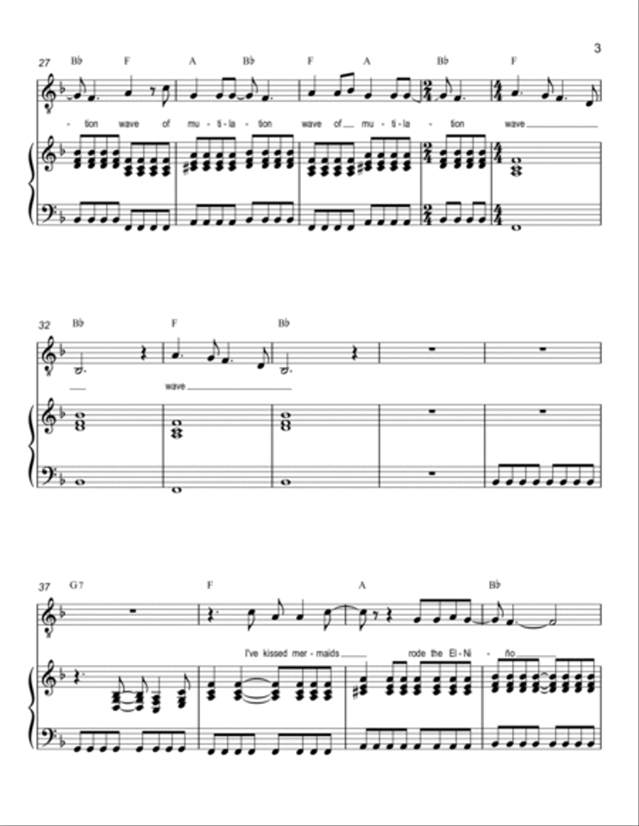 Wave of Mutilation Wave of Mutilation Voice scores gallery preview page 3