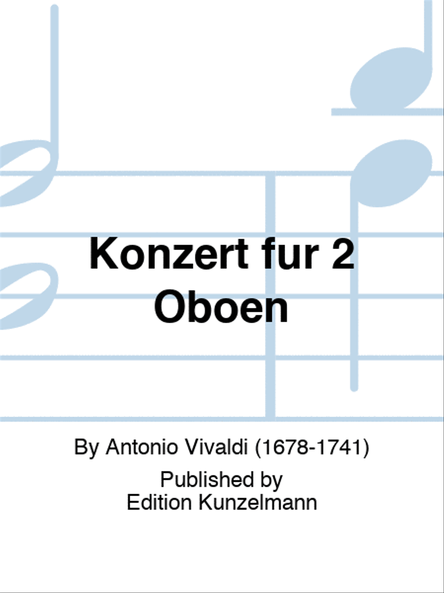Concerto for 2 oboes Oboe scores gallery preview page 1