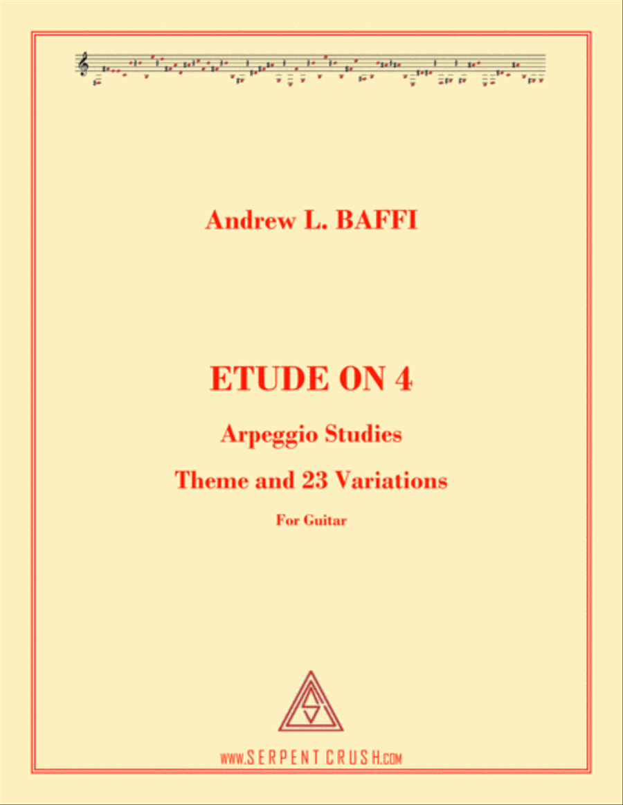 ETUDE ON 4 Classical Guitar scores gallery preview page 1