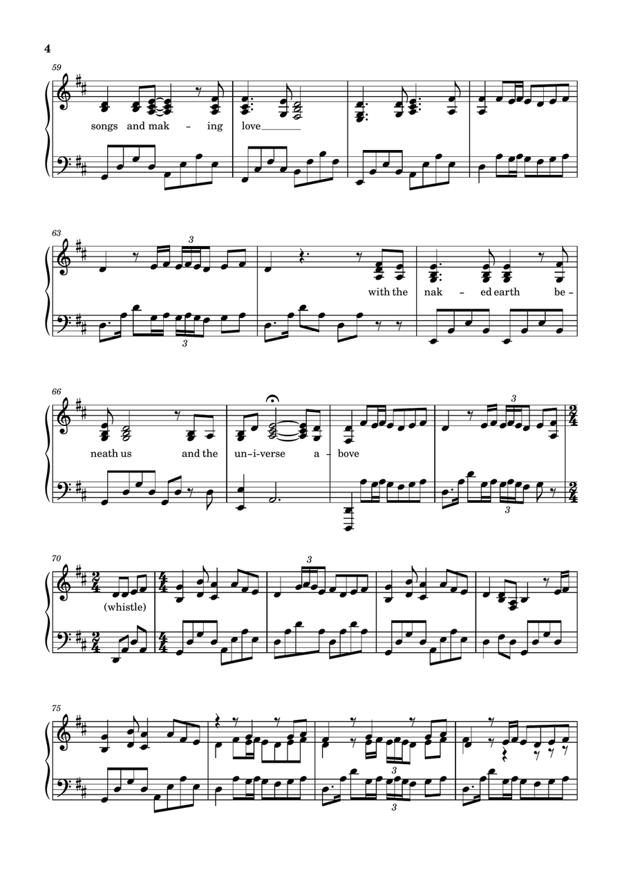 The Boy With The Moon And Star On His He Piano Solo scores gallery preview page 4