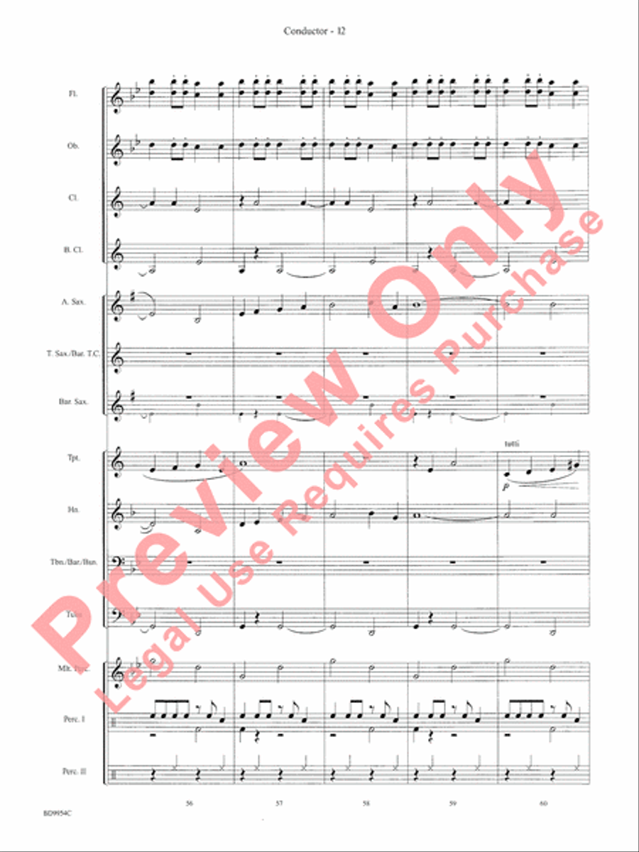 The Sound and the Fury Concert Band scores gallery preview page 15
