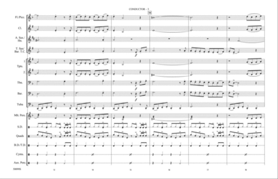 Thriller: Score Marching Band scores gallery preview page 3