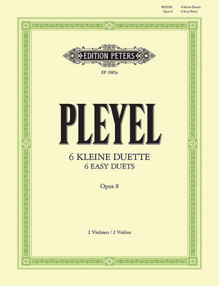 Book cover for 6 Little Duets Op. 8 for 2 Violins