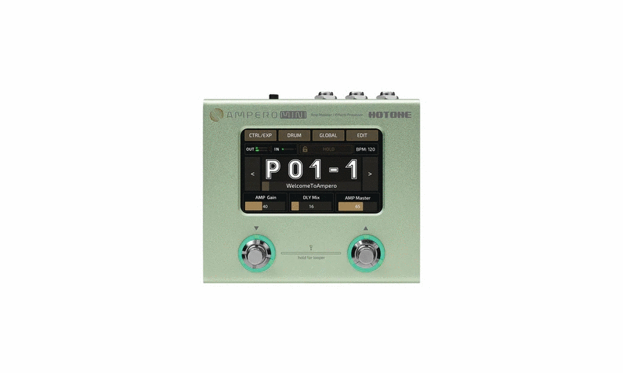 Ampero Mini Guitar Pedal Guitar scores gallery preview page 1