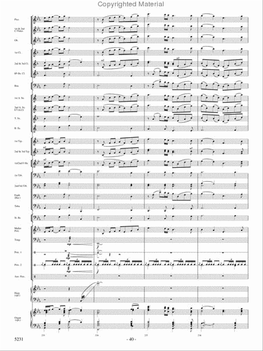 Pilatus: Mountain of Dragons Concert Band scores gallery preview page 38