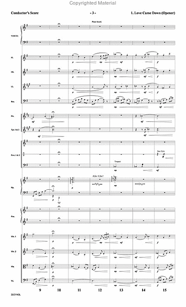 Love Came Down at Christmas - Full Score and Parts plus CD with Printable Parts