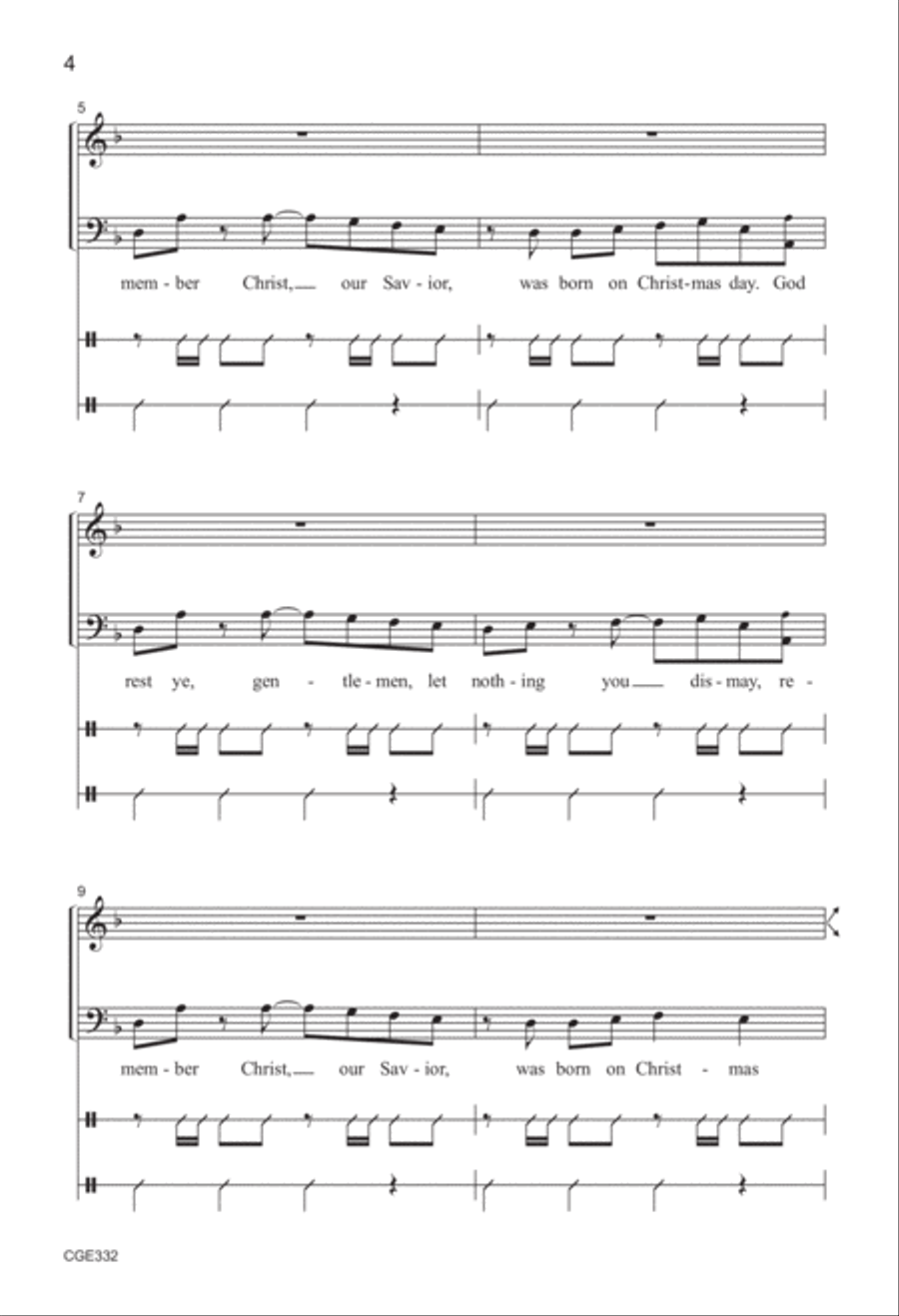 Comfort and Joy (SAB) 3-Part scores gallery preview page 3