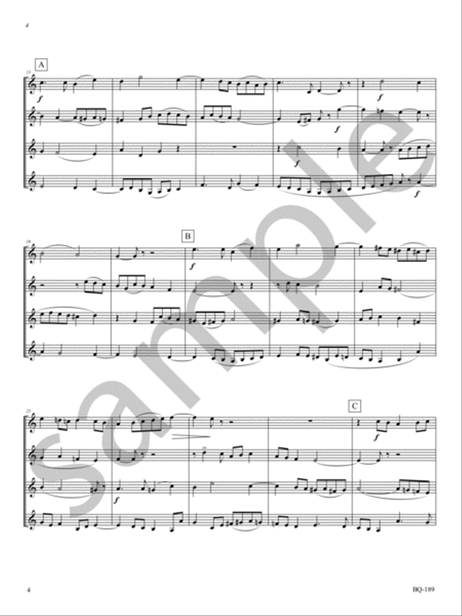 Fugue a 4 Fugue a 4 C Trumpet scores gallery preview page 4