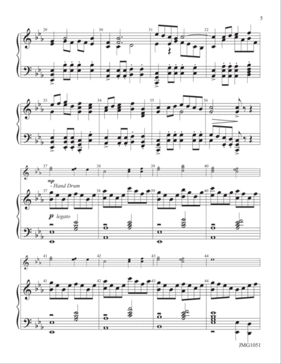 Celtic Dance on Pleading Savior Handbell Choir scores gallery preview page 5