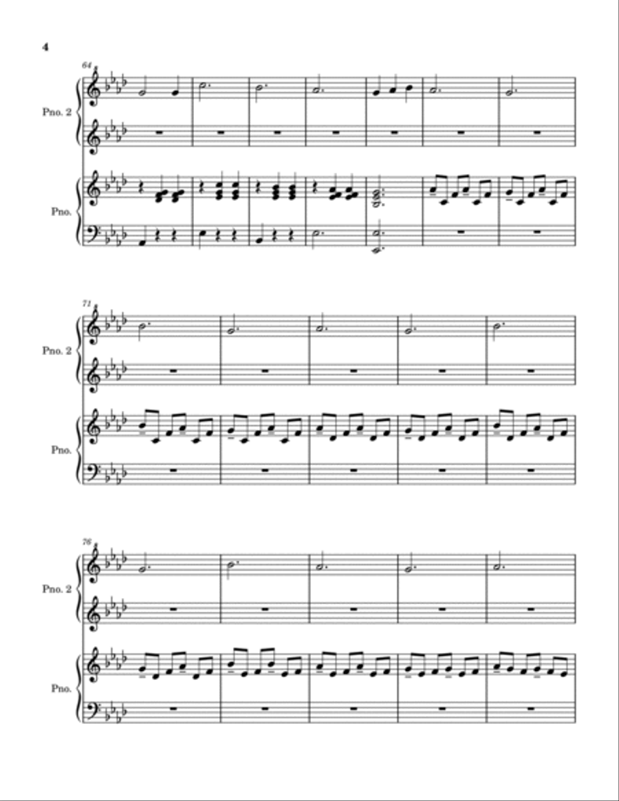 The Waltz of Acceptance (duet) Piano Solo scores gallery preview page 4
