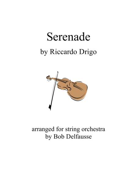 Riccardo Drigo's Serenade, for string orchestra image number null