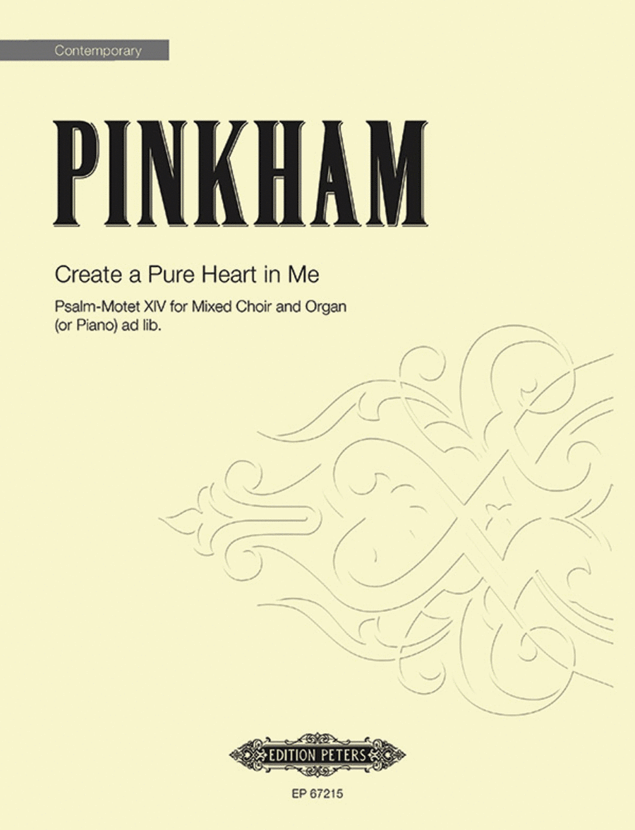 Create a Pure Heart in Me (Psalm-Motet XIV) 4-Part scores gallery preview page 1