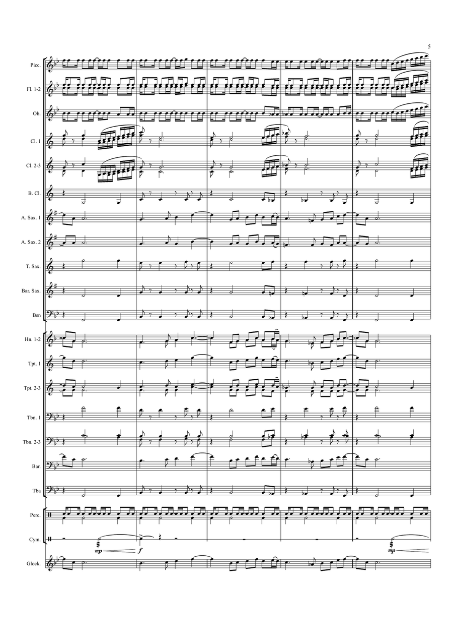 Beth's Song Beth's Song Large Ensemble scores gallery preview page 5