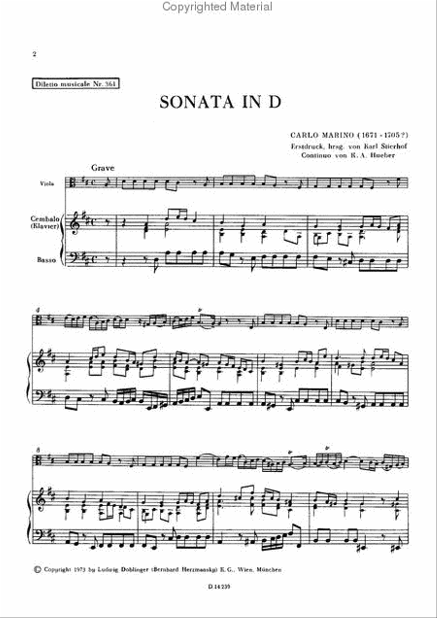 Sonata in D Piano scores gallery preview page 2