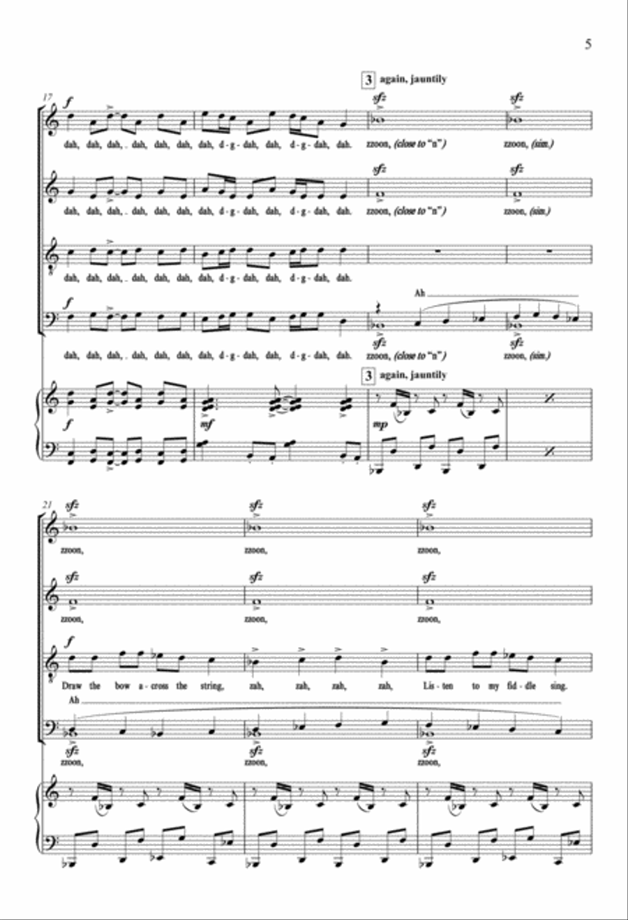 A Hoopla from The Settling Years (Downloadable Choral Score)