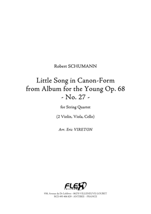 Little Song in Canon Form - from Album for the Young Opus 68 No. 27