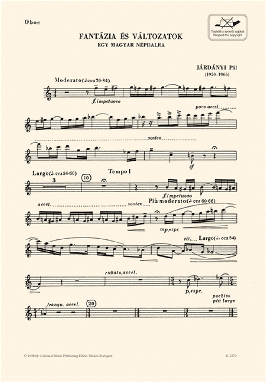 Fantasie Und Variationen Über Ein Ungarisches Volk Woodwind Quintet scores gallery preview page 4