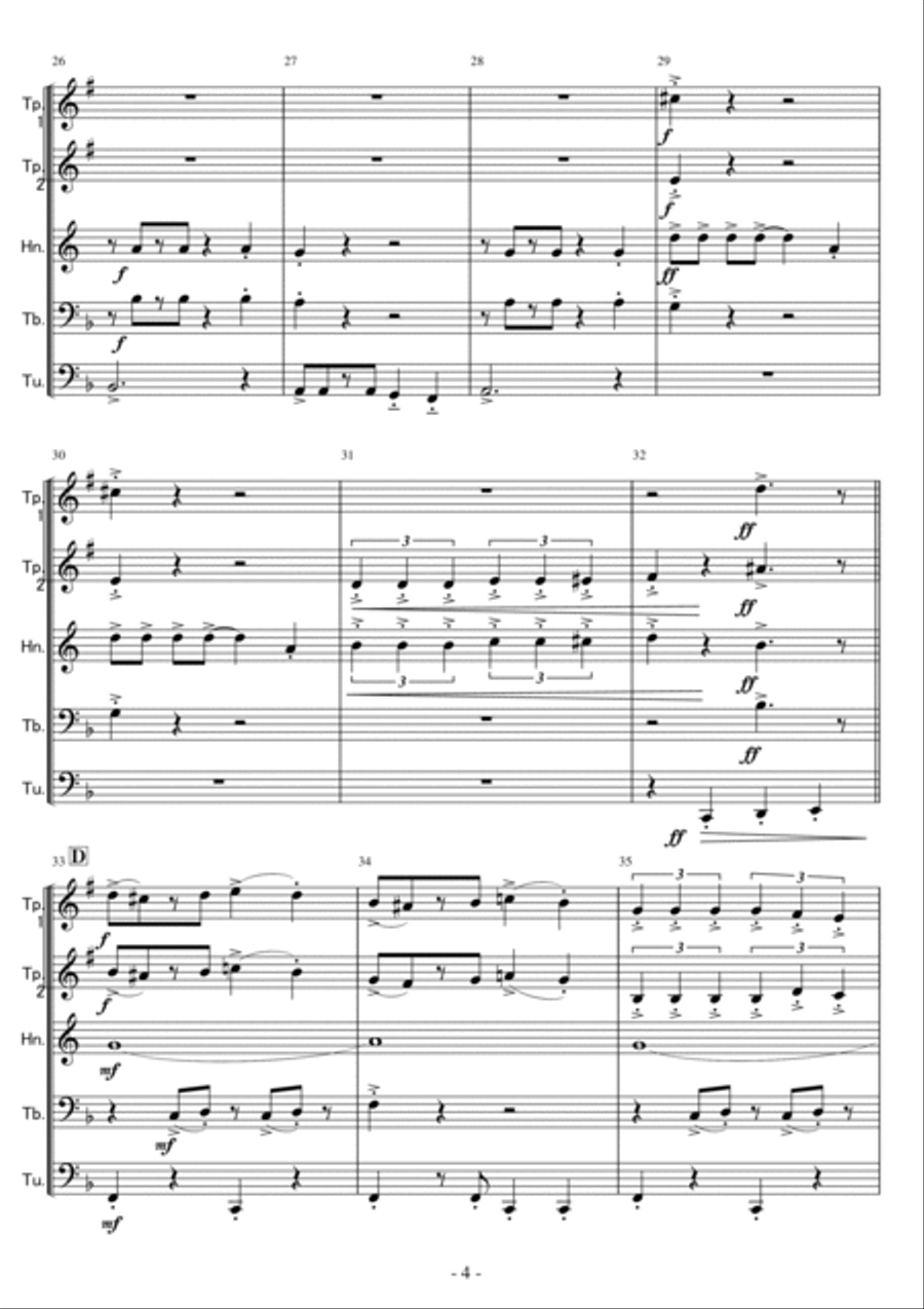 Put It Together (bibbidi Bobbidi Boo) Brass Ensemble scores gallery preview page 4