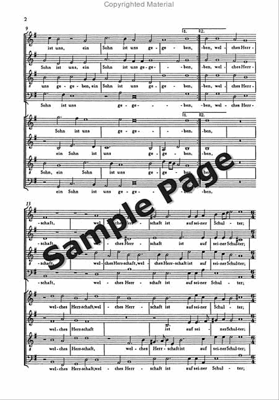 Franck Ein Kind/walther Gelbetmixed Chor Mixed Choir scores gallery preview page 3