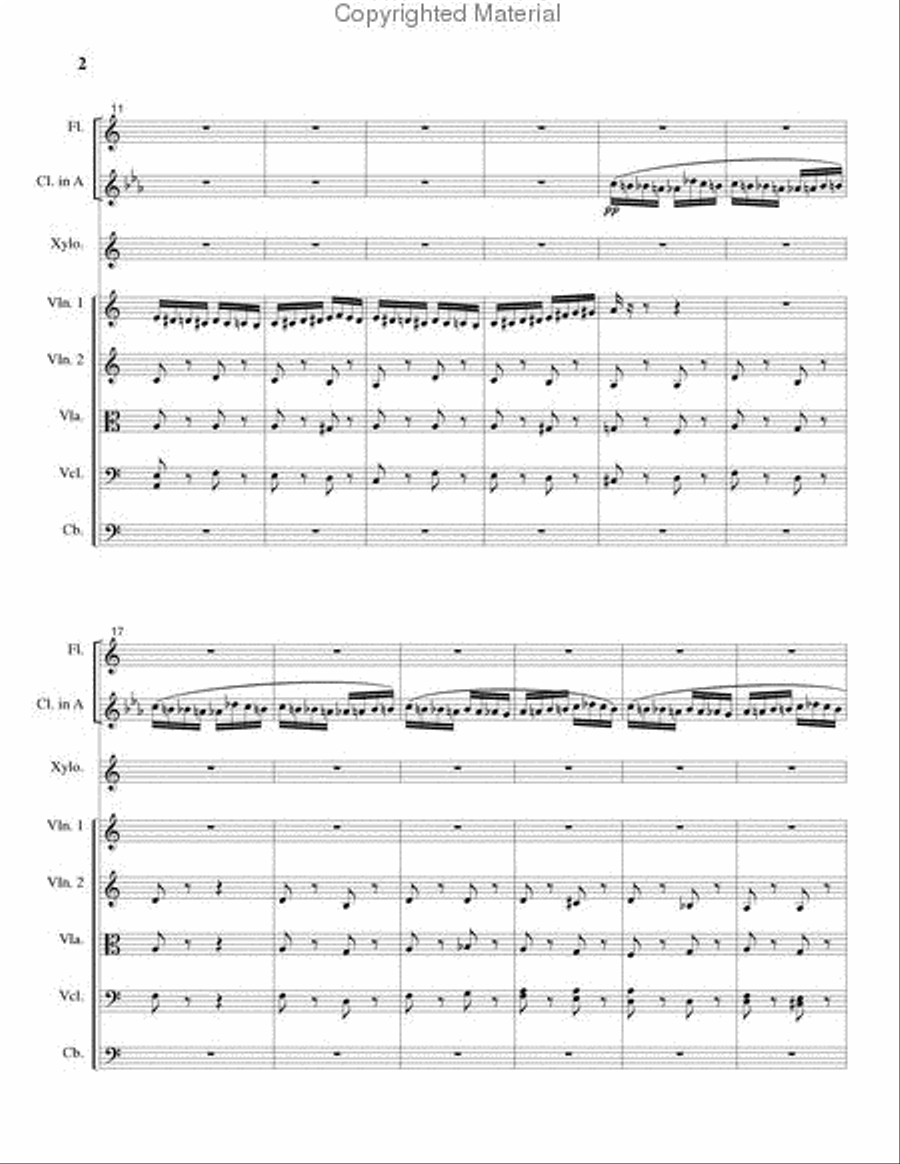 The Flight of the Bumblebee Small Ensemble scores gallery preview page 3