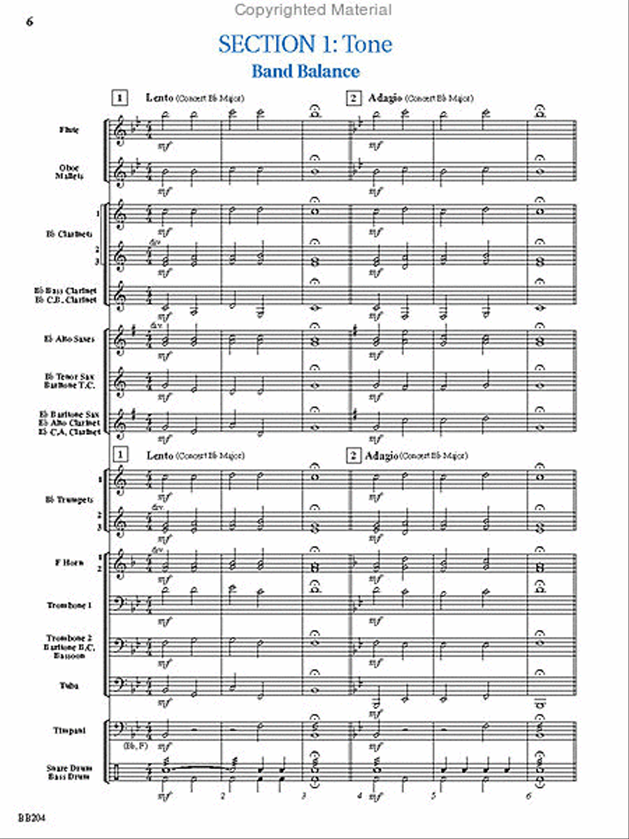 Superior Bands in Sixteen Weeks Concert Band scores gallery preview page 2