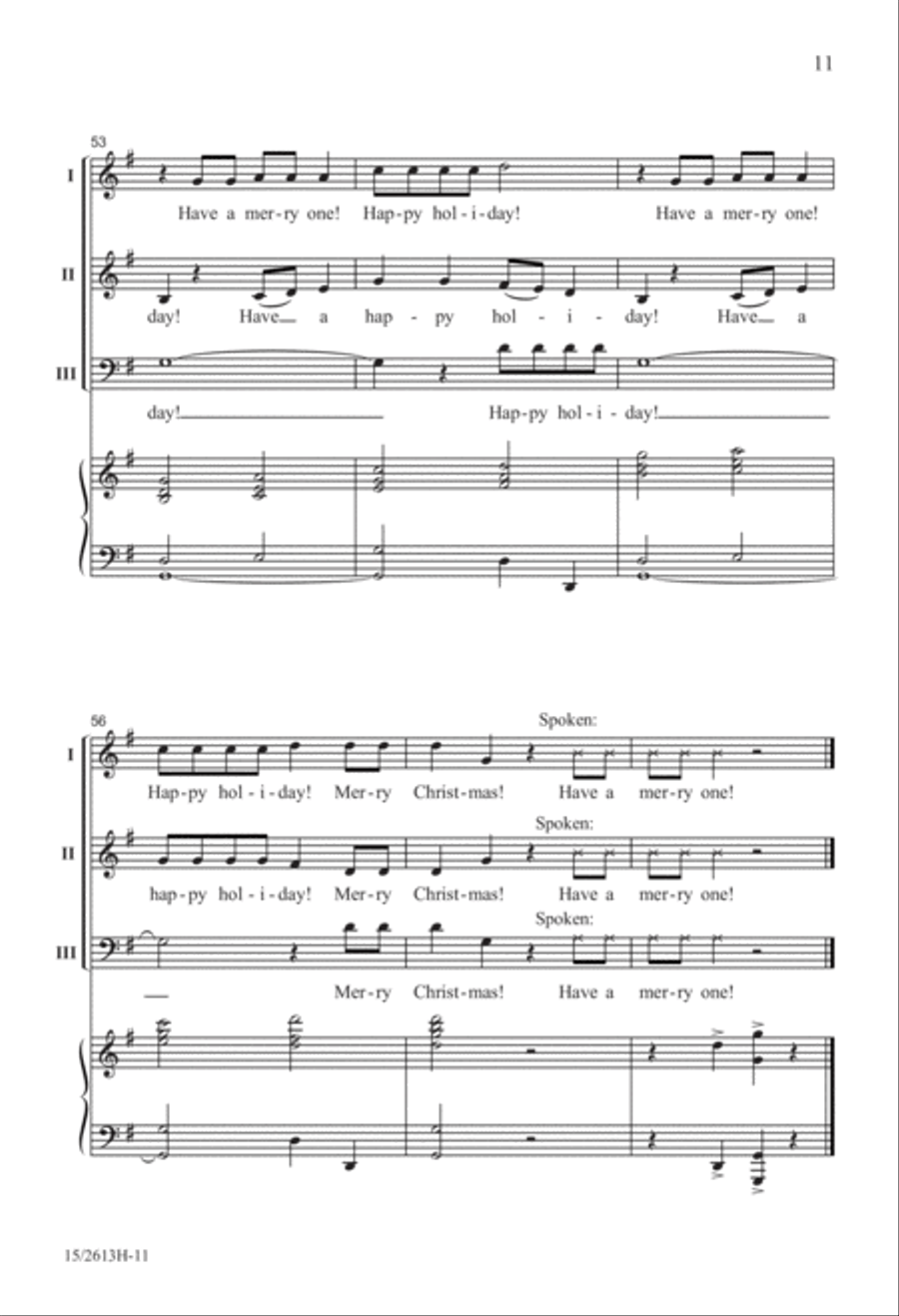 Have a Merry One! 3-Part scores gallery preview page 12