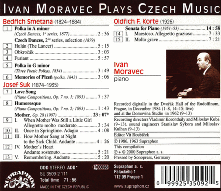 Ivan Moravec Plays Czech Music