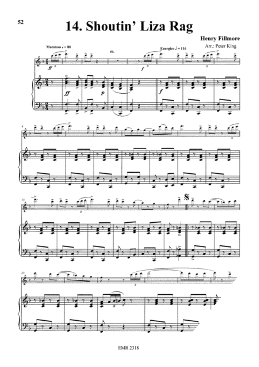 15 Rags Flute Solo scores gallery preview page 16
