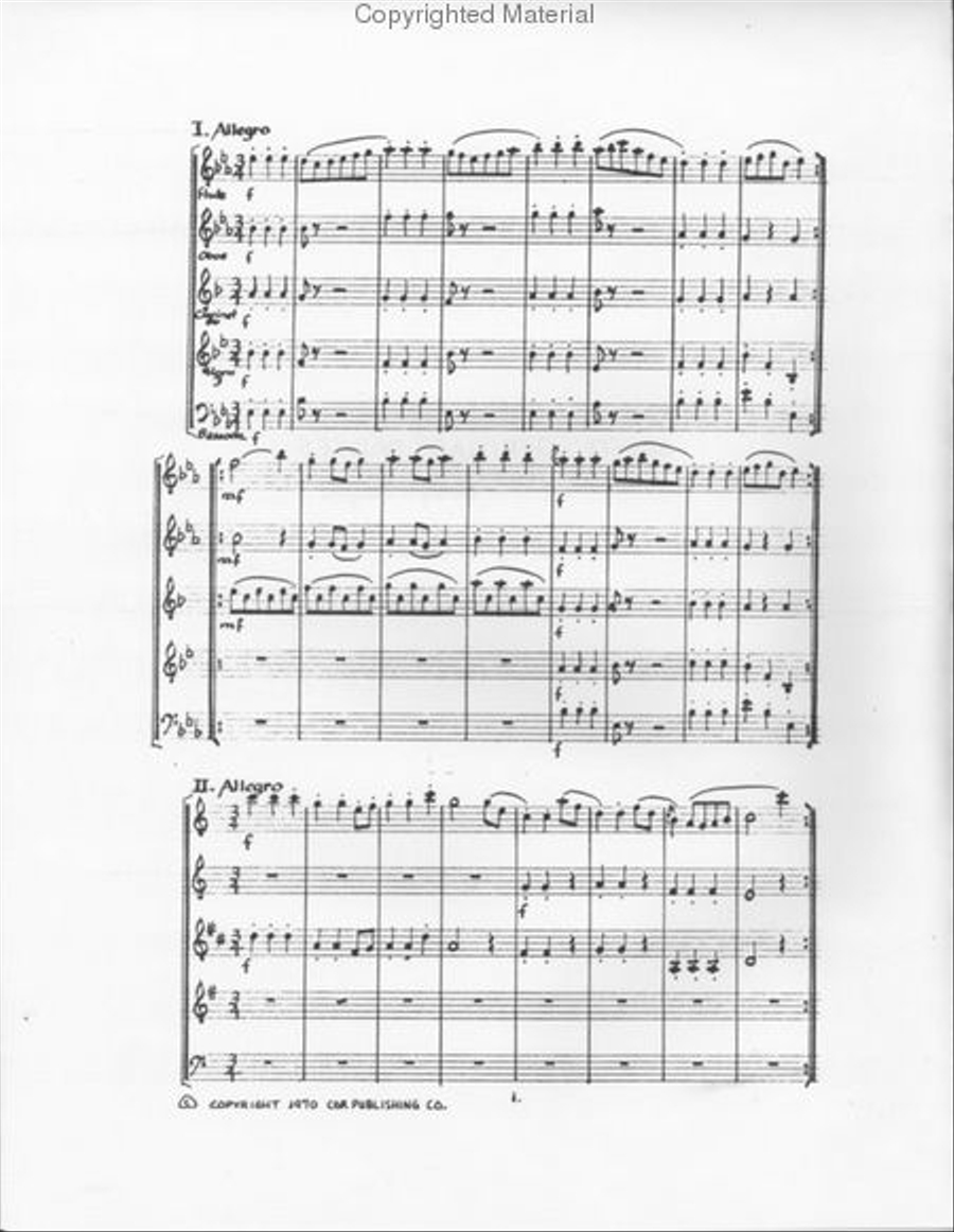 Seven German Dances (Howard Cutler) Woodwind Quintet scores gallery preview page 2