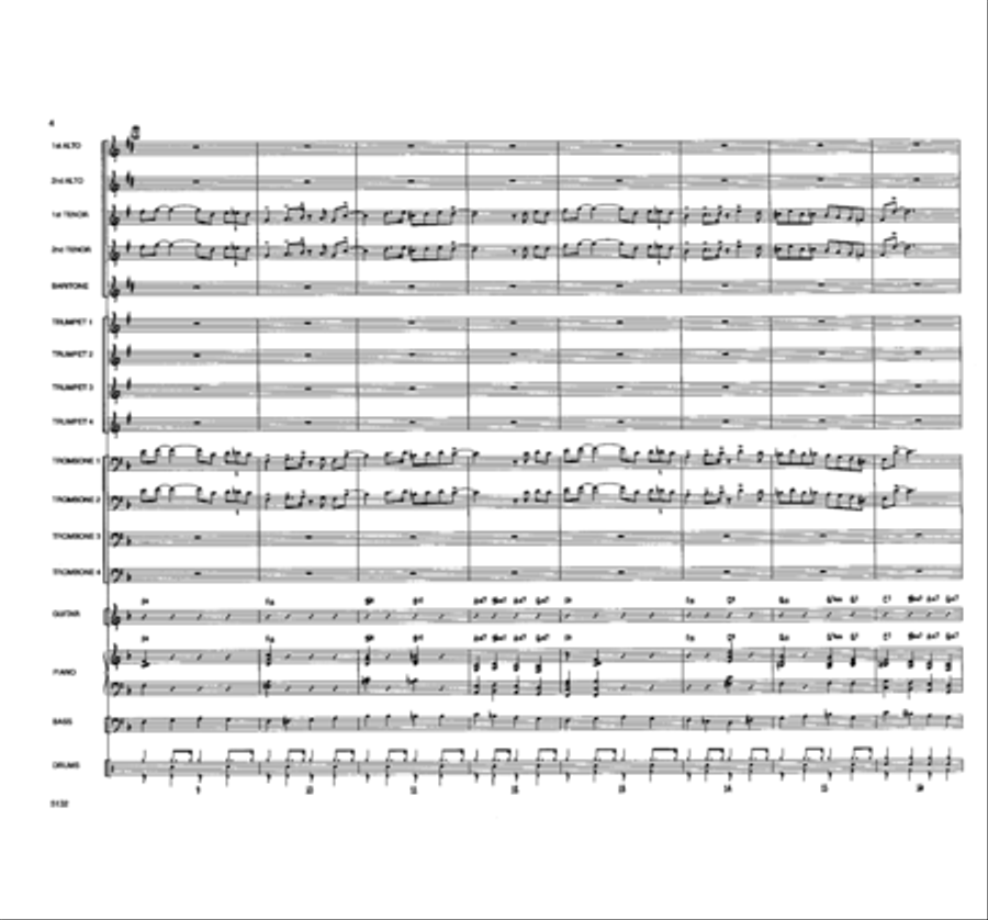A Shuffle for Uncle Guido Jazz Ensemble scores gallery preview page 3