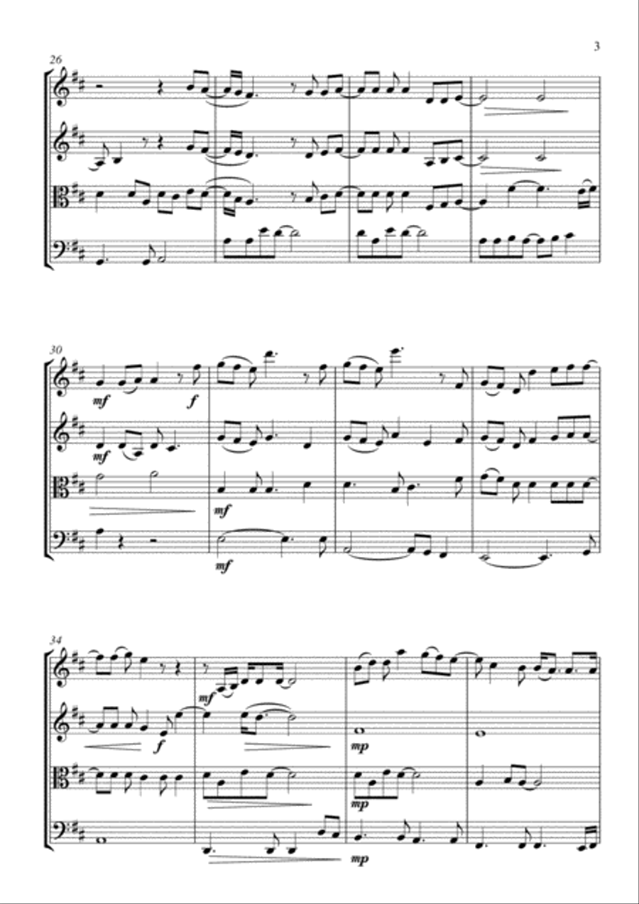 I Swear String Quartet scores gallery preview page 3