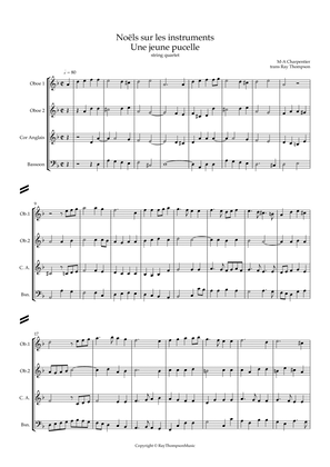 Book cover for Charpentier: Noëls sur les instruments H534: Une jeune pucelle - double reed quartet