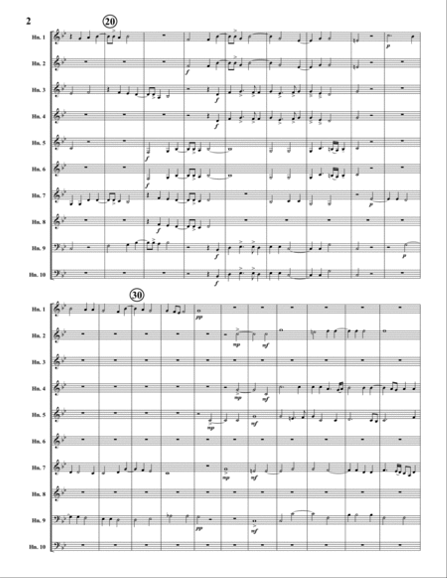 I'vo Piangendo Large Ensemble scores gallery preview page 2