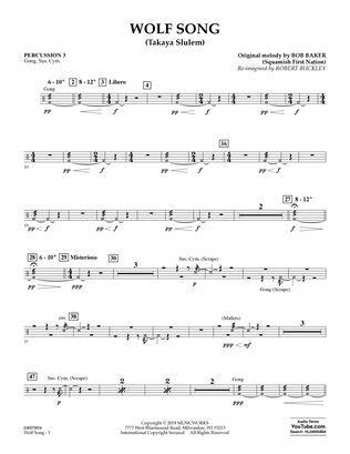 Wolf Song (Takaya Slulem) - Percussion 3