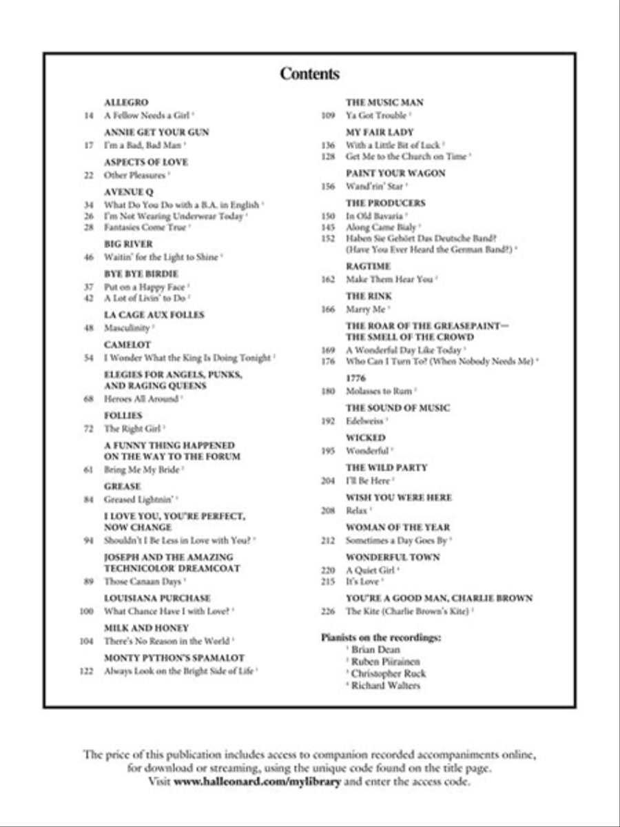 Singer's Musical Theatre Anthology – Volume 4 Baritone Voice scores gallery preview page 3