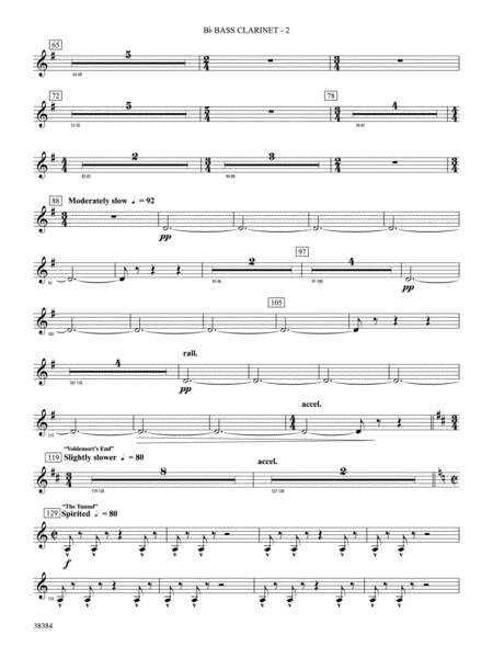 Harry Potter and the Deathly Hallows, Part 2, Symphonic Suite from: B-flat Bass Clarinet